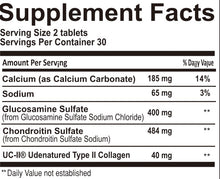 Load image into Gallery viewer, Health Value Glucosamine Chondroitin With UC II- 60 Tablets/Bottle
